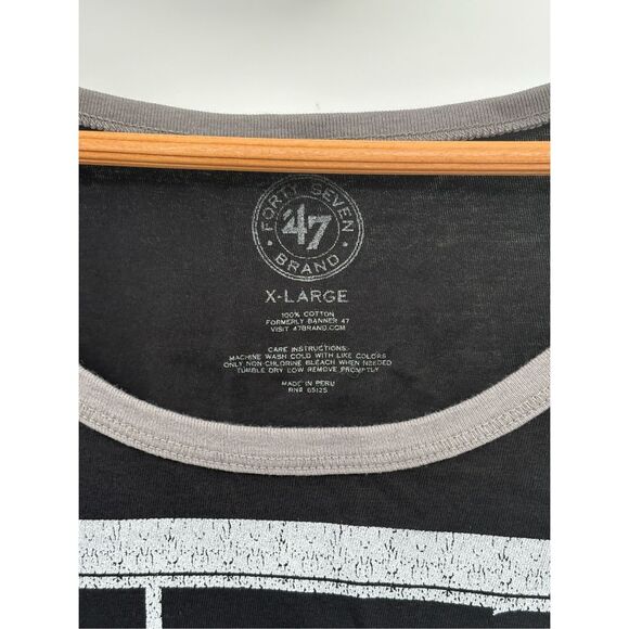 Forty Seven Brand Brooklyn Nets Basketball Tank Top Men Size XL Black - Picture 4 of 8